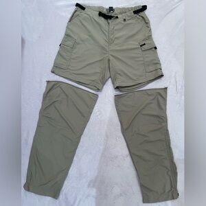 REI Women’s khaki Cargo zip off hiking pants